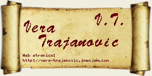 Vera Trajanović vizit kartica